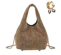 Women's Rhinestone Clutch Purse, Elegant Sparkly Evening Bags Handbag, Fashion Glitter Shoulder Bag for Wedding Prom