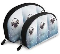 Womens Rock Dog Voyage Cosmétique Sacs Étanche 2PC Maquillage Pochette Cosmétique Et Articles De Toilette Organisateur Sac Portable Voyage Trousse De Toilette Filles