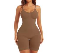 Women's Sculpting Body Shaper Elegant Body Shaper Bodysuit Seamless Tummy Control Hip Lift (Coffee, XL/XXL)