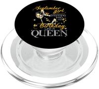 Womens September Girl Stepping Into My Birthday Like A Boss PopSockets PopGrip pour MagSafe