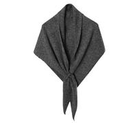 Women's Shawl Knit Triangle Scarf Cozy Solid Color Wrap Soft Neck Warmer Blanket Shoulder Top Sweater Petit Châle Enveloppant Décoration De Col Flase Chemise Féminine (Dark Gray-A, One Size)