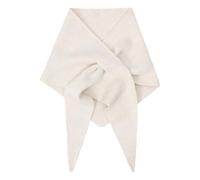 Women's Shawl Knit Triangle Scarf Cozy Solid Color Wrap Soft Neck Warmer Blanket Shoulder Top Sweater Petit Châle Enveloppant Décoration De Col Flase Chemise Féminine (White-C, One Size)