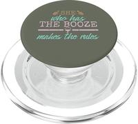 Womens She Who Has The Booze Makes The Rules Funny Bartender PopSockets PopGrip pour MagSafe