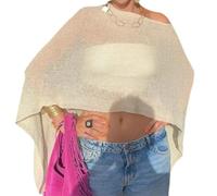 Women's Sheer Mesh Poncho - Lightweight See-Through Bolero Cover-Up for Beach & Summer Nights
