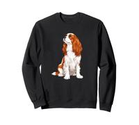 Womens Sitting Blenheim Cavalier King Charles Spaniel Lover Sweatshirt