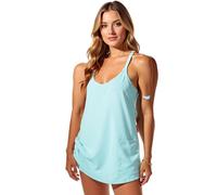 Women's Sleeveless Casual Mini Dress with Pockets Soft Knit Tank Dress for Summer Lounge Sleepwear Black Shift Sundress for Daily Wear