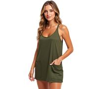 Women's Sleeveless Casual Mini Dress with Pockets Soft Knit Tank Dress for Summer Lounge Sleepwear Black Shift Sundress for Daily Wear
