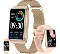 Women's Smart Watch, 1.47 Inch Amoled Smartwatch With 123 Sports Modes, 5atm Waterproof, Activity Tracker, Sleep, Spo2, Heart Rate, Smart Watch For Ios Android (Gold)