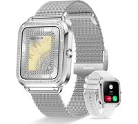 Women's Smart Watch Bluetooth Calls Voice Assistants, 1.59 Inch Smartwatch Heart Rate Sleep Spo2 Female Function Sport Watch Pedometer Calories Watch For Android Ios