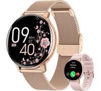 Women's Smart Watch With Bluetooth 5.3 Calling, Ip68 Smartwatch With Female Function/120+ Modes Sport/Heart Rate/Sleep/Spo2 Smart Watch Pedometer Calories Android Ios Gold