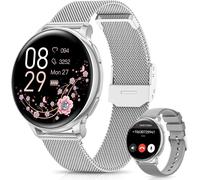 Women's Smart Watch With Bluetooth Calling, 1.27 Inch Hd Smartwatch Female Function, 120+ Sports Modes, 24h Heart Rate, 24h Spo2, Sleep, Calories Ip68 Pedometer Android Ios Silver
