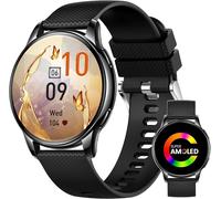 Women's Smart Watch With Bluetooth Calling, 1.32 Inch Amoled Smartwatch With 110+ Sports Function Female Heart Rate Calories Spo2 And Sleep For Android Ios (Black)