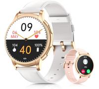 Women's Smart Watch With Calls/Notification, 1.52 Inch Hd Ip68 Smartwatch, 110+ Sports Modes, Heart Rate/Spo2/Sleep Monitor, Calorie Tracking/Steps For Android Ios Rose Gold