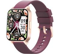 Women's Smartwatch Sport Pedometer Heart Rate Oximeter For Android Ios Sms Call Notification Waterproof Ip68 Stopwatch For Running Calories Spent Purple