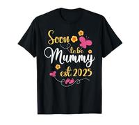 Womens Soon to be Mummy Grossesse Reveal 2025 Mummy T-Shirt