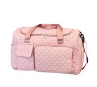 Women's Sports Tote Bag, Overnight Duffel, 17.32x7.87x16.54 inches Large Capacity Travel Luggage Accessory with Wet and Dry Separation for Towels, Clothes, Gym, and Weekend Trips