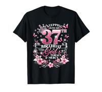 Womens Stepping Into My 37th Birthday with Grace & Faith T-Shirt