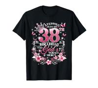 Womens Stepping Into My 38th Birthday with Grace & Faith T-Shirt