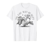 Womens Strawberry Plant Lover Tiny Plant Berry Big Dreams T-Shirt