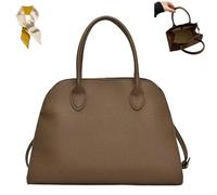 Women's Suede Purse Vintage Top Handle Bag,Large Suede Capacity Tote Bag,Casual Satchel Bags with Adjustable Strap (Gray, Small)