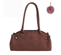 Womens Suede Tote Bags, Classical Large Capacity Faux Leather Shoulder Satchel,Fashion Retro Travel Underarm Bag