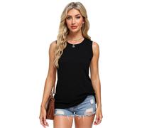 Women's Summer Casual Spaghetti Strap Knit Jumpsuit with Large Pockets Loose Fit Wide Leg Overalls Romper for Beach Vacation Loungewear Pink