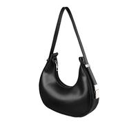 Women's Summer French Style Crossbody Zipper Bag: Fashion Casual Texture Shoulder Armpit Bag(Black)