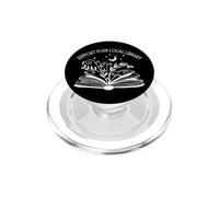 Womens Support Your Local Library Book Reading Books PopSockets PopGrip pour MagSafe