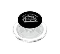 Womens Support Your Local Library Book Reading Glasses Books PopSockets PopGrip pour MagSafe