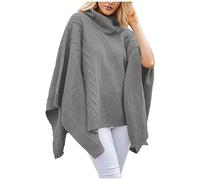 Womens Sweaters Loose Irregular Hem Cowl Neck Flowing Hem Comfortable Solid Color Fashion Fall Winter Outdoor Pullover