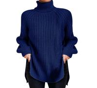 Women's Turtleneck Sweater Pull Femme Hiver Grande Taille-Doux Décontracté Chic Ample Chaud Mode en Tricot Épaisse Confortable Léger Coupe Classique Taille Elégant Elegant Pullover De Travail Sport