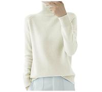 Women's Turtleneck Sweater Pull Hiver Femme-Chaud Ample Coupe Classique Grande Taille Mode en Tricot Chic Elégant Couleur Unie Décontracté Manches Longues Doux Léger Elegant Pullover De Travail Sport