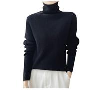 Women's Turtleneck Sweater Pull Long Femme, Hiver Chaud Ample Mode Coupe Classique Elegant Grande Taille En Tricot Doux Confortable Épaisse Elégant Léger Manches Longues Chic Pullover De Sport Travail