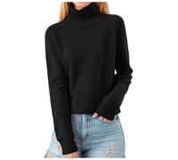 Women's Turtleneck Sweater Sweat Femme, Couleur Unie Ample Chaud Doux Grande Taille Elegant Elégant Épaisse Hiver Mode Confortable Chic Décontracté Manches Longues Léger Pullover De Travail Sport