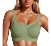 Women's Underwired Bra Comfortable Non-Wired Support with Wide Straps and Full Coverage for Women, Perfect for Everyday Use and Large Cup Sizes, Green, M(Green,XXL)
