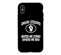 Womens Union Strong United We Stand Divided Beg Union Rep Coque pour iPhone X/XS