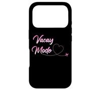 Women's Vacay Mode Travel & Vacation Cute Graphic Quote Coque pour iPhone 17 Pro