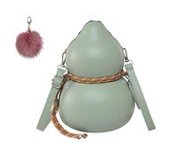 Women's Vintage Calabash Shape Shoulder Bag,Large Capacity Versatile Crossbody Bag,Fashion Casual PU Leather Small Satchel