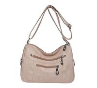 Women's Vintage Classic Soft Leather Wallet Purse,Stylish Solid Versatile Crossbody Shoulder Bag(White)