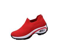 Womens Walking Sock Sneakers for Women-Lightweight Slip-on Sports Shoes for Work, Gym, Travel (Red,42)