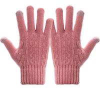 Women's Warm Winter Gloves With Touch Screen Thermal Knitted Winter Gloves For Girls Sports Running Travel Training