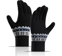 Women's Warm Winter Touch Gloves, Women's Warm Knitted Elastic Wool Gloves For Women Outdoor Warm Cotton Gloves For Work, Running, Cycling And Skiing - One Size"".[J769]