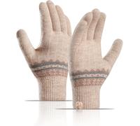 Women's Warm Winter Touch Gloves, Women's Warm Knitted Elastic Wool Gloves For Women Outdoor Warm Cotton Gloves For Work, Running, Cycling And Skiing - One Size"".[J768]