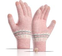 Women's Warm Winter Touch Gloves, Women's Warm Knitted Elastic Wool Gloves For Women Outdoor Warm Cotton Gloves For Work, Running, Cycling And Skiing - One Size"".[J770]