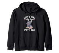 Womens Watercolor Just A Girl Who Loves Scottie Dogs Lover Sweat à Capuche