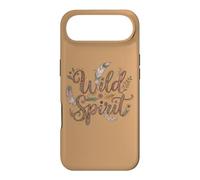 Women's Wild Spirit Boho Feather Floral Typography Coque pour iPhone Air