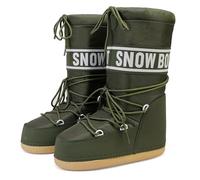 Women's Winter Skiing Fur Duck Boots Waterproof Non-Slip Mid Calf Ankle Booties With Removable Insoles For Snow Hiking(Green,40)