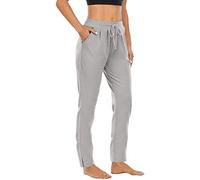 Womens Winter Yoga Sports Loose Casual Long Pants Trousers with Pocket