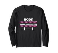 Womens Workout Body Under Construction Manche Longue