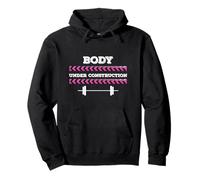 Womens Workout Body Under Construction Sweat à Capuche